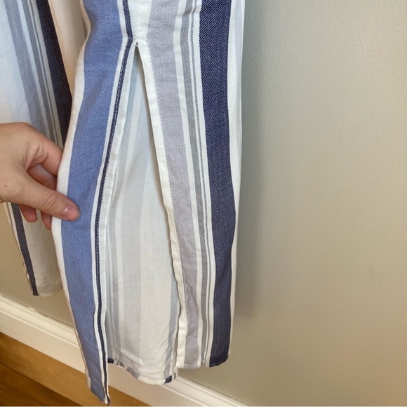 NWT A.N.A Lightweight Striped Drawstring Waist Maxi Dress S - Picture 6 of 10